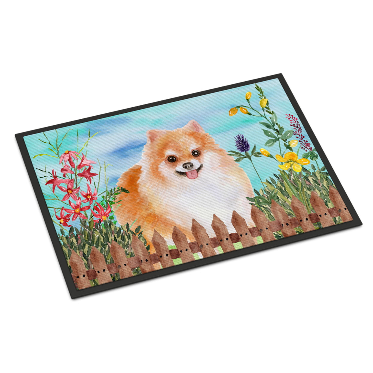 Pomeranian No.2 Spring Indoor or Outdoor Mat - 24 x 36 in.