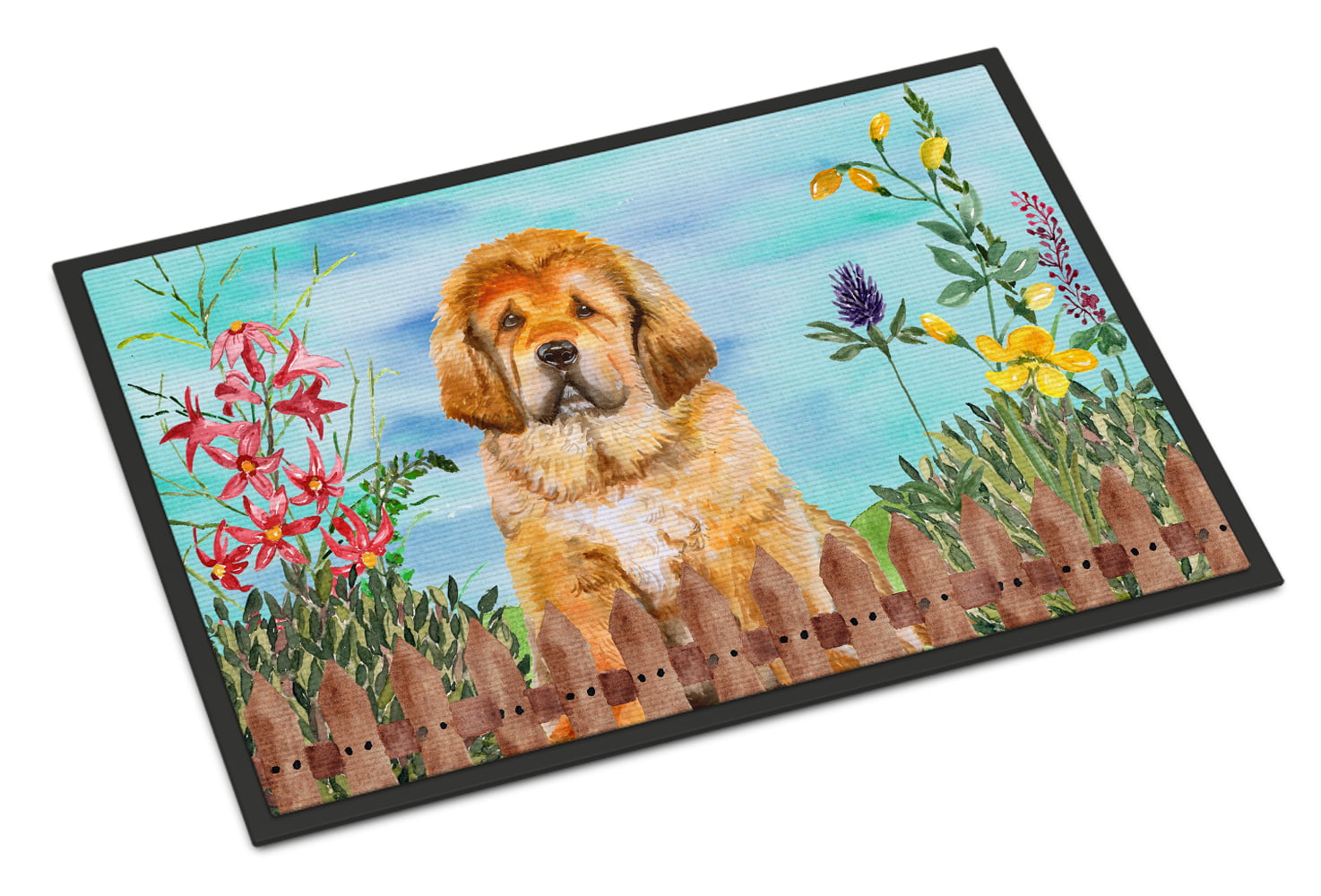 Tibetan Mastiff Spring Indoor or Outdoor Mat - 24 x 36 in.