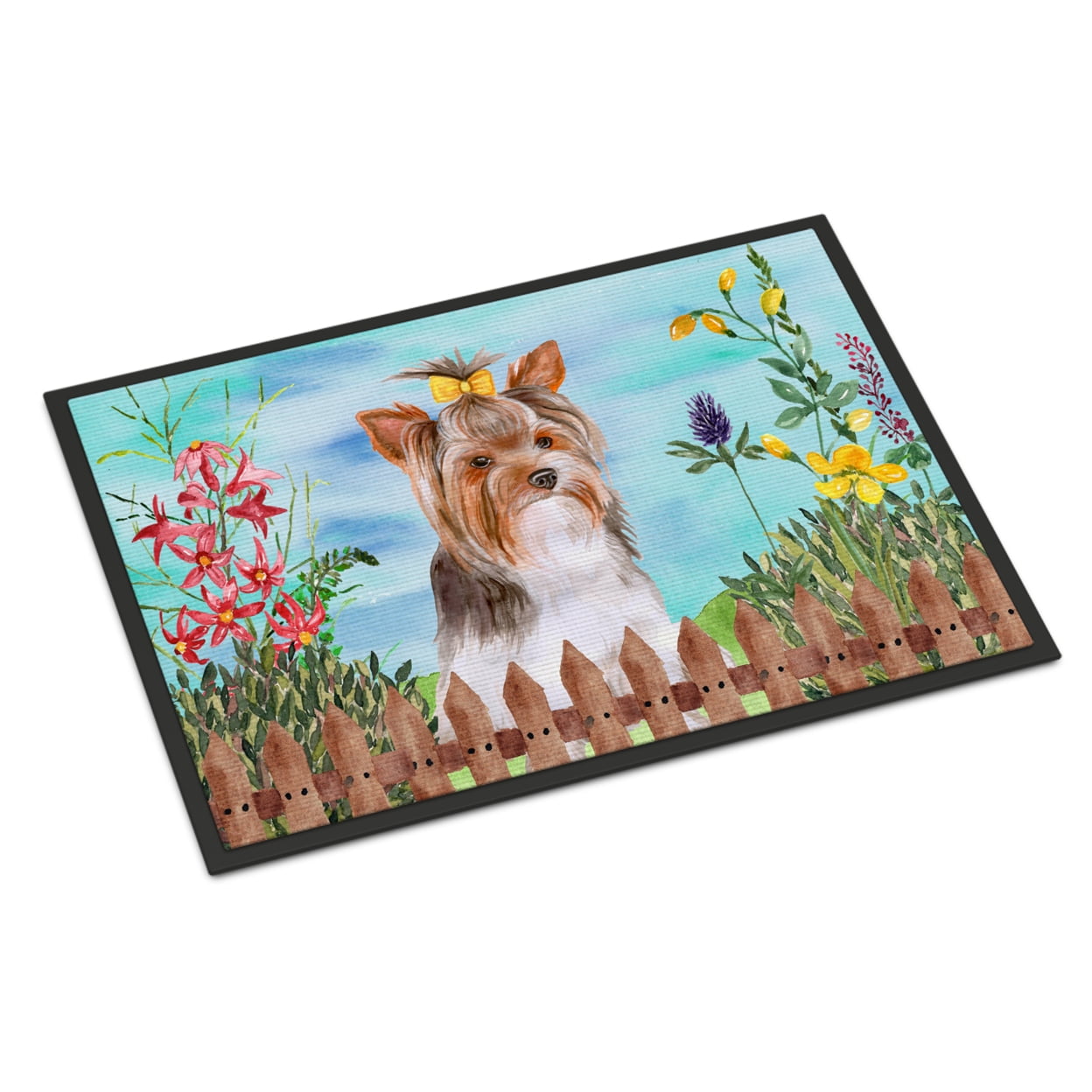 Yorkshire Terrier No.2 Spring Indoor or Outdoor Mat - 24 x 36 in.