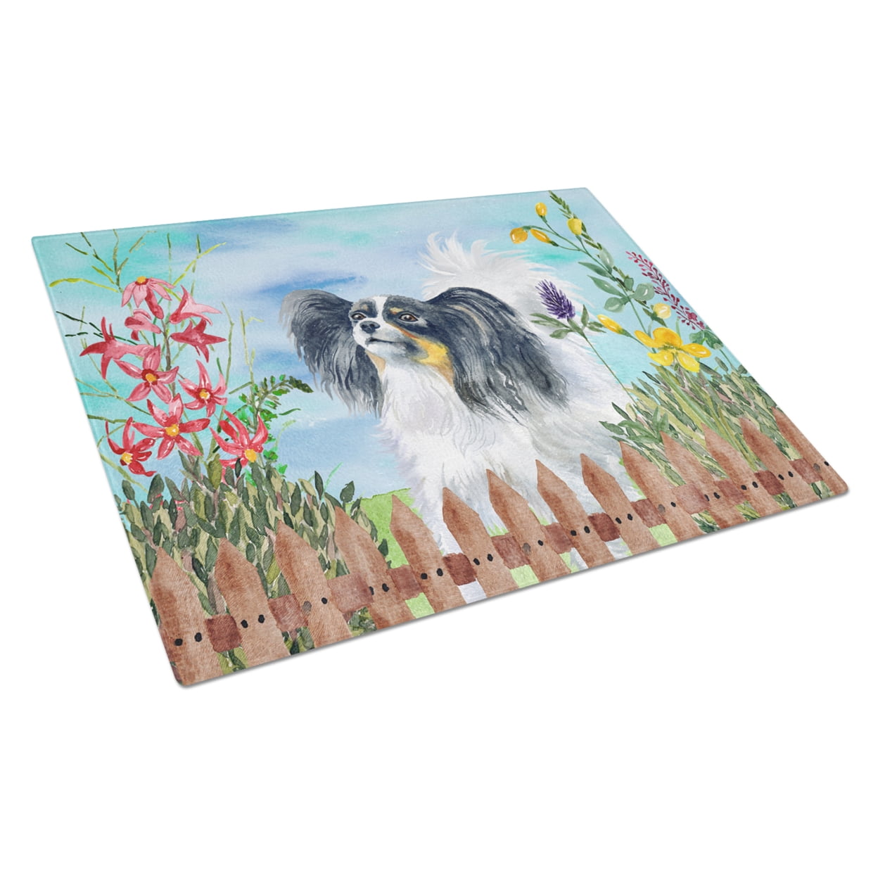 CK1219LCB Papillon Spring Glass Cutting Board, Large