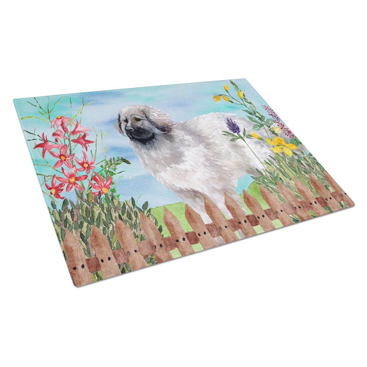 Moscow Watchdog Spring Glass Cutting Board, Large