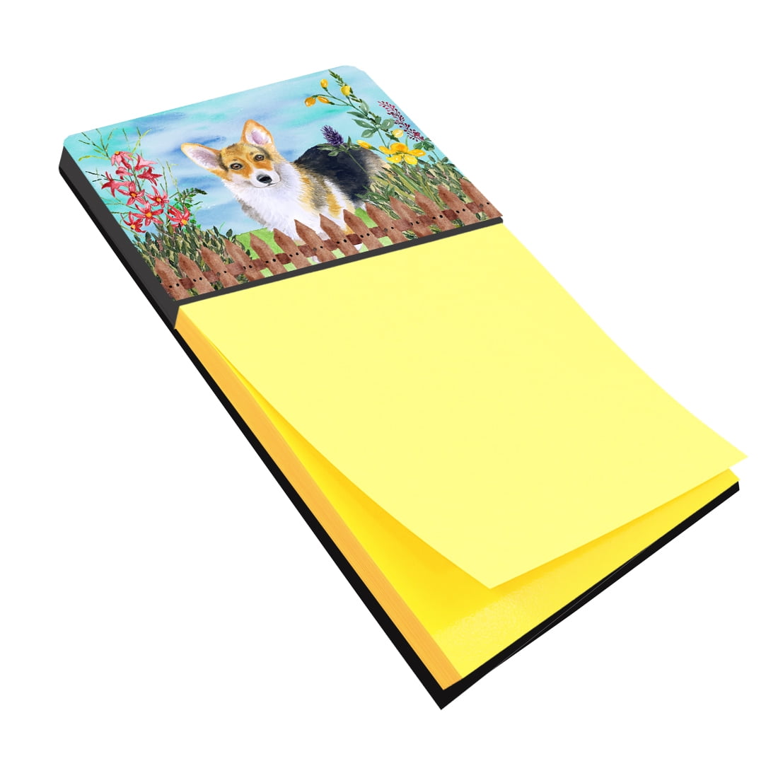 CK1204SN Pembroke Corgi Spring Sticky Note Holder