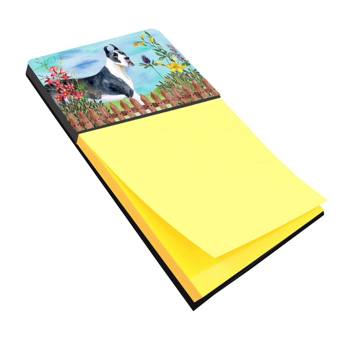 CK1205SN Harlequin Great Dane Spring Sticky Note Holder