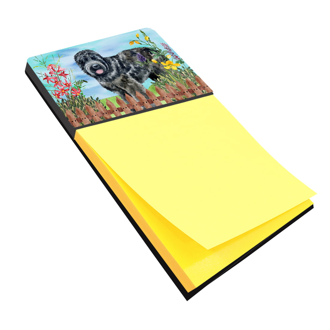 CK1239SN Black Russian Terrier Spring Sticky Note Holder