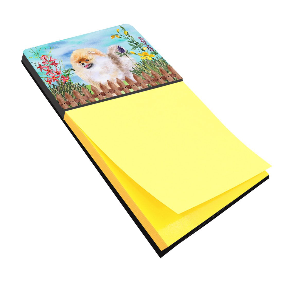 CK1244SN Pomeranian Spring Sticky Note Holder