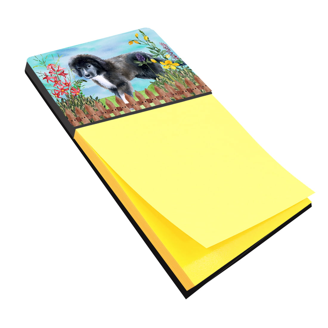 Newfoundland Puppy Spring Sticky Note Holder