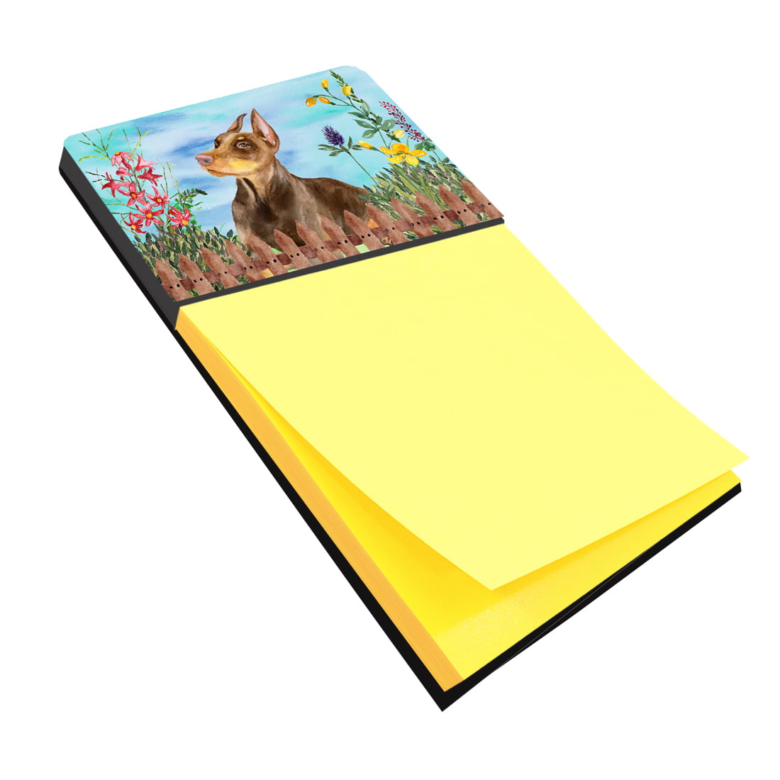 CK1271SN Doberman Pinscher Spring Sticky Note Holder