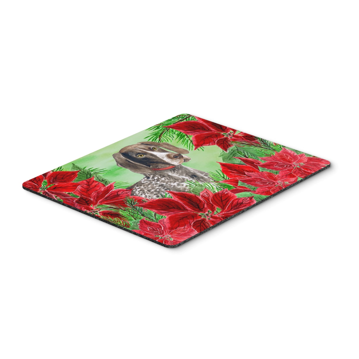 German Shorthaired Pointer Poinsettas Mouse Pad, Hot Pad or Trivet