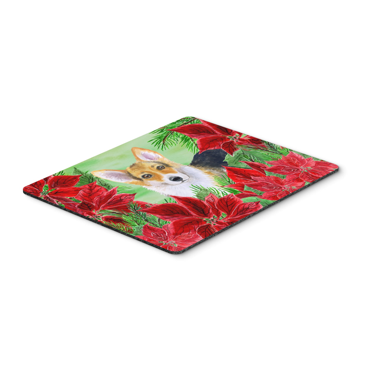 Pembroke Corgi Poinsettas Mouse Pad, Hot Pad or Trivet