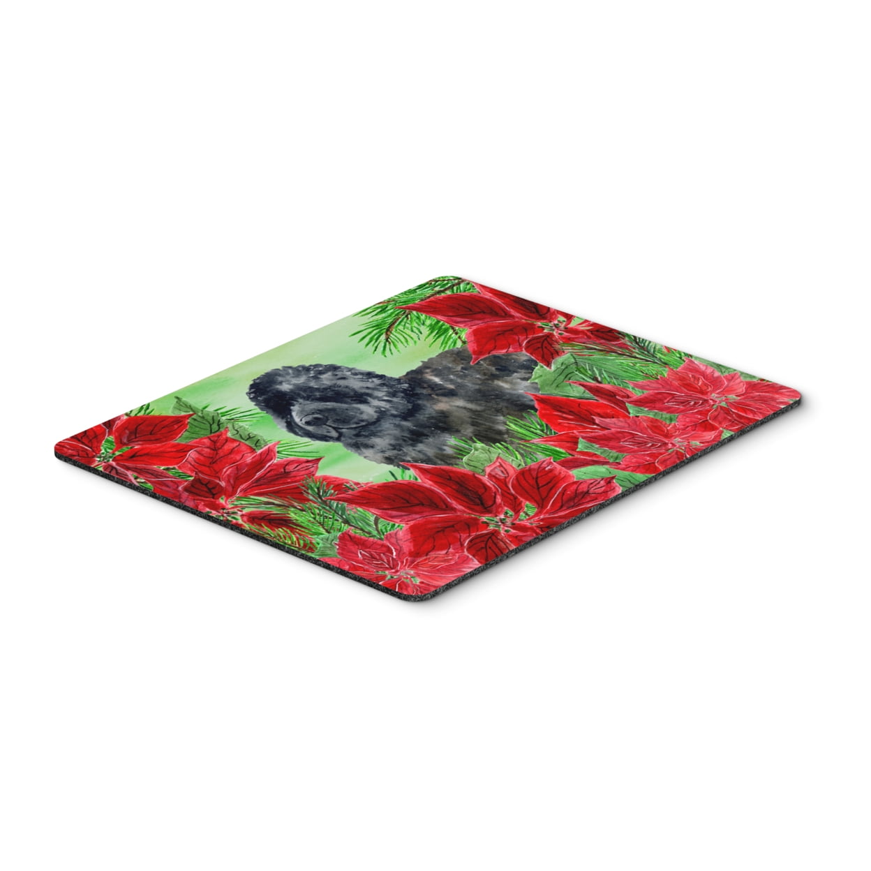 Newfoundland Poinsettas Mouse Pad, Hot Pad or Trivet