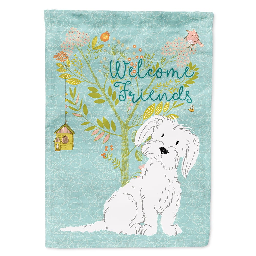 Welcome Friends Maltese Flag - Canvas House Size