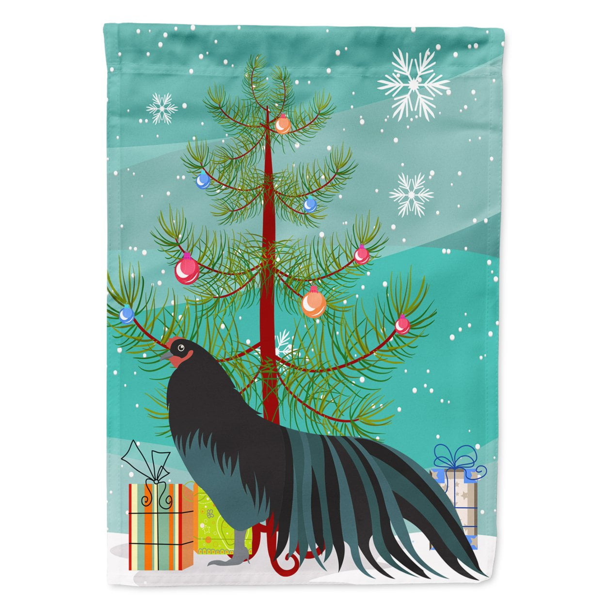 Sumatra Chicken Christmas Flag - Garden Size