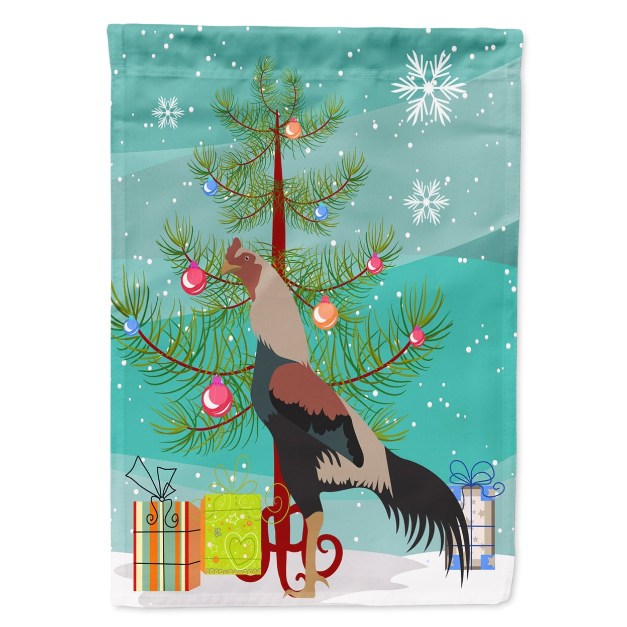 Kulang Chicken Christmas Flag - Garden Size