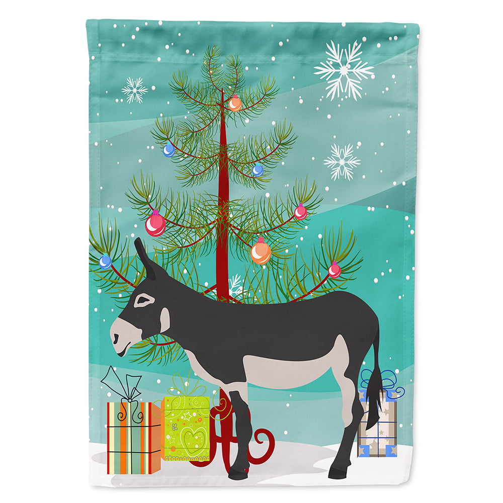 American Mammoth Jack Donkey Christmas Flag - Garden Size