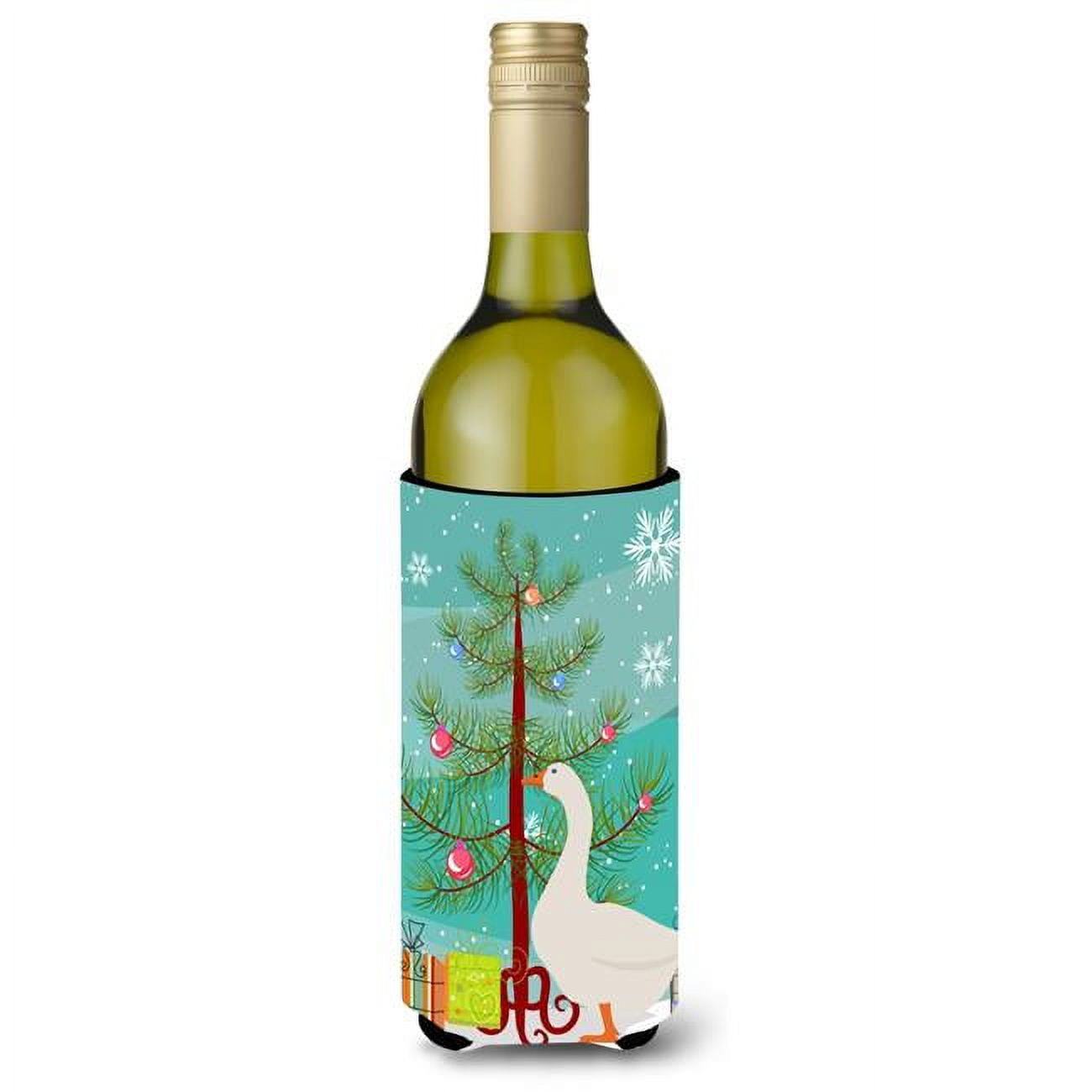 Picture of Carolines Treasures BB9259LITERK Embden Goose Christmas Wine Bottle Beverge Insulator Hugger