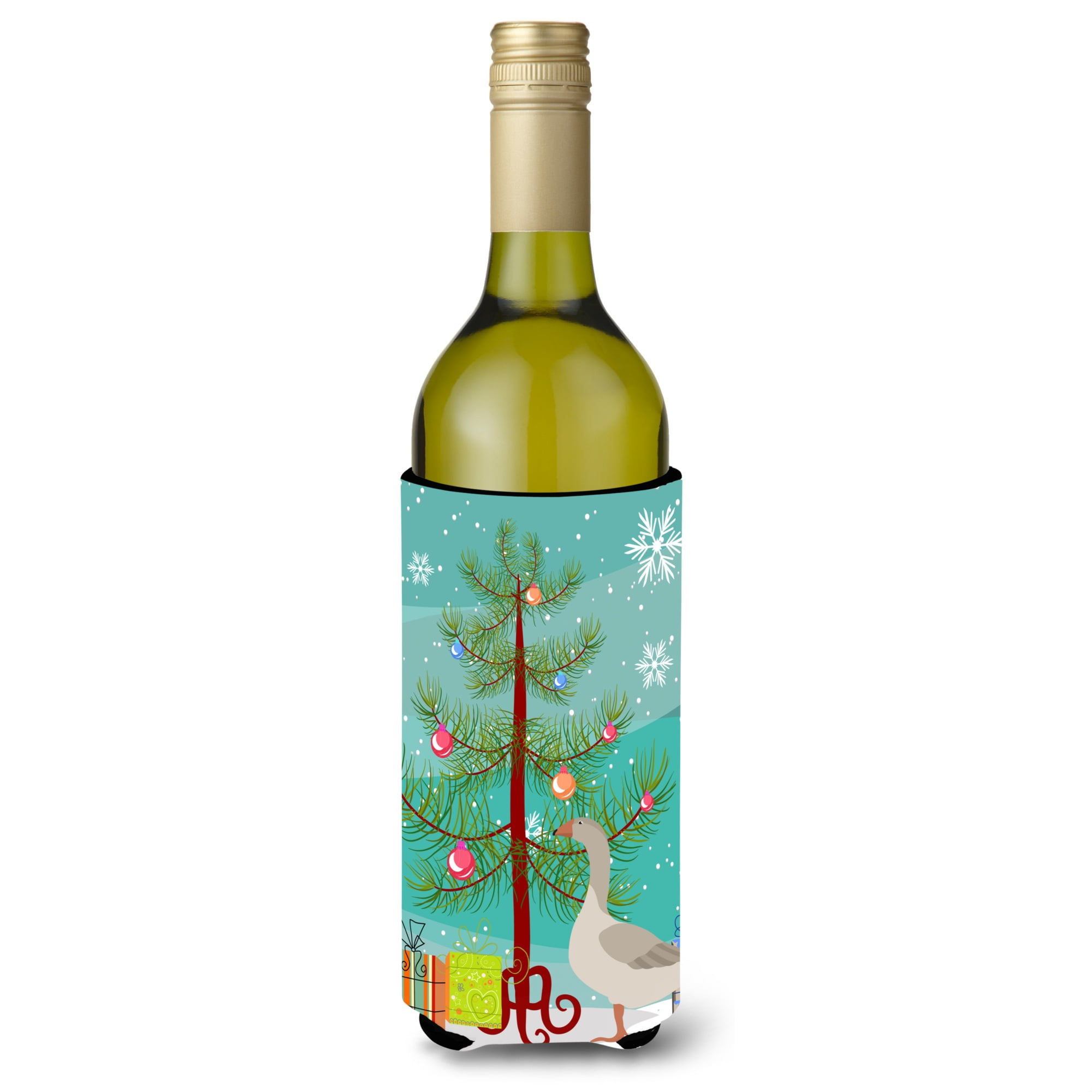 Picture of Carolines Treasures BB9261LITERK Steinbacher Goose Christmas Wine Bottle Beverge Insulator Hugger