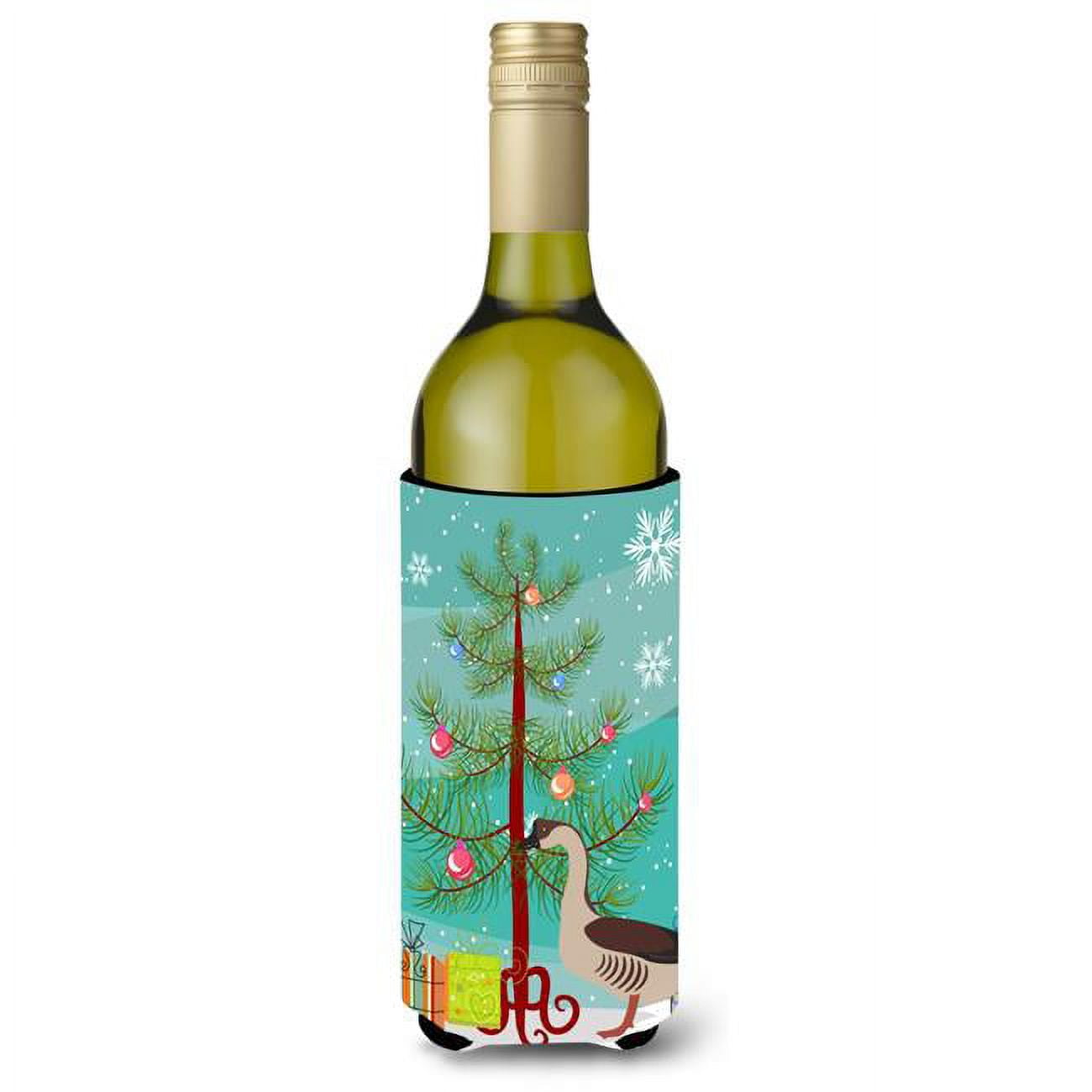 Picture of Carolines Treasures BB9263LITERK Chinese Goose Christmas Wine Bottle Beverge Insulator Hugger