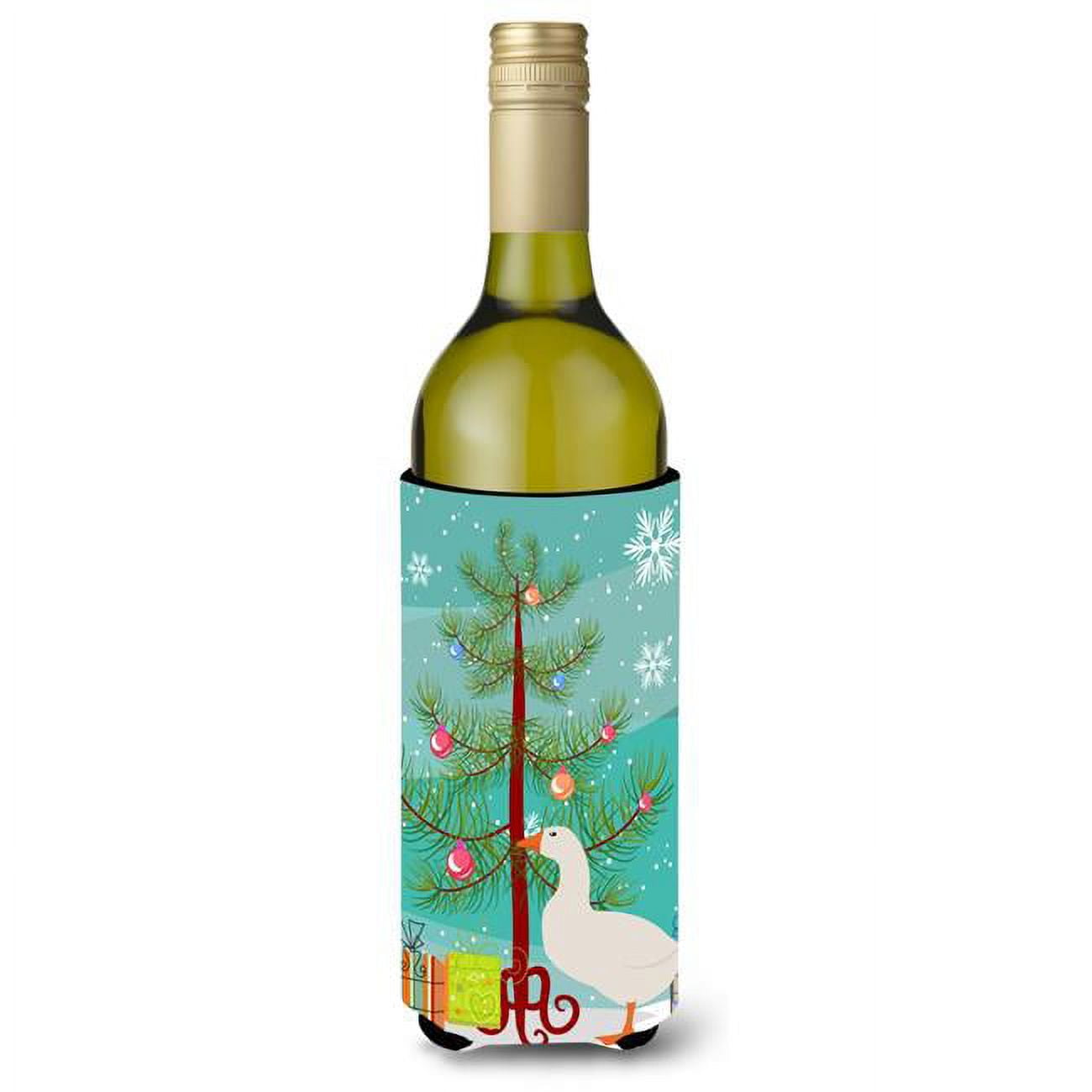 Picture of Carolines Treasures BB9267LITERK Shire Horse Christmas Wine Bottle Beverge Insulator Hugger