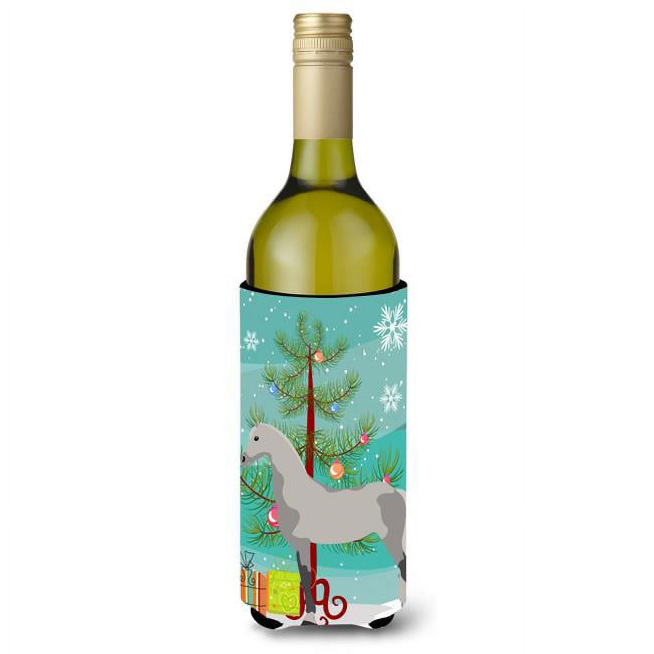 Picture of Carolines Treasures BB9275LITERK Orlov Trotter Horse Christmas Wine Bottle Beverge Insulator Hugger