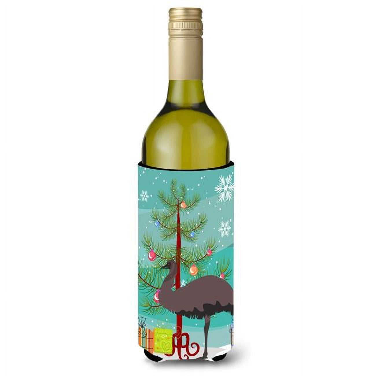 Picture of Carolines Treasures BB9289LITERK Emu Christmas Wine Bottle Beverge Insulator Hugger