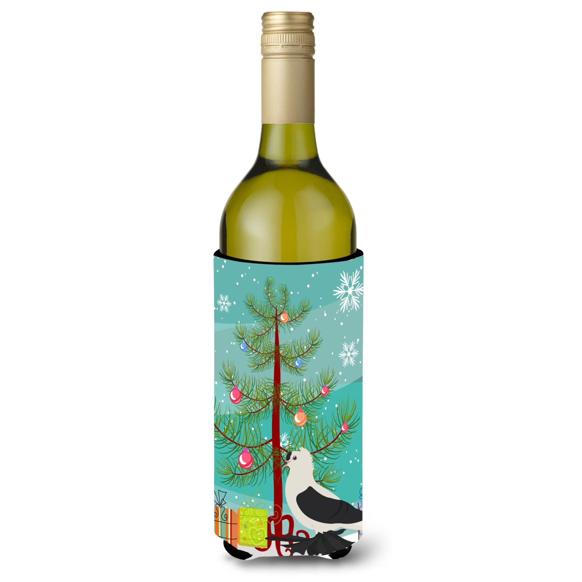 Picture of Carolines Treasures BB9313LITERK Saxon Fairy Swallow Pigeon Christmas Wine Bottle Beverge Insulator Hugger