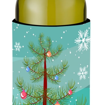 Picture of Carolines Treasures BB9335LITERK Holland Lop Rabbit Christmas Wine Bottle Beverge Insulator Hugger