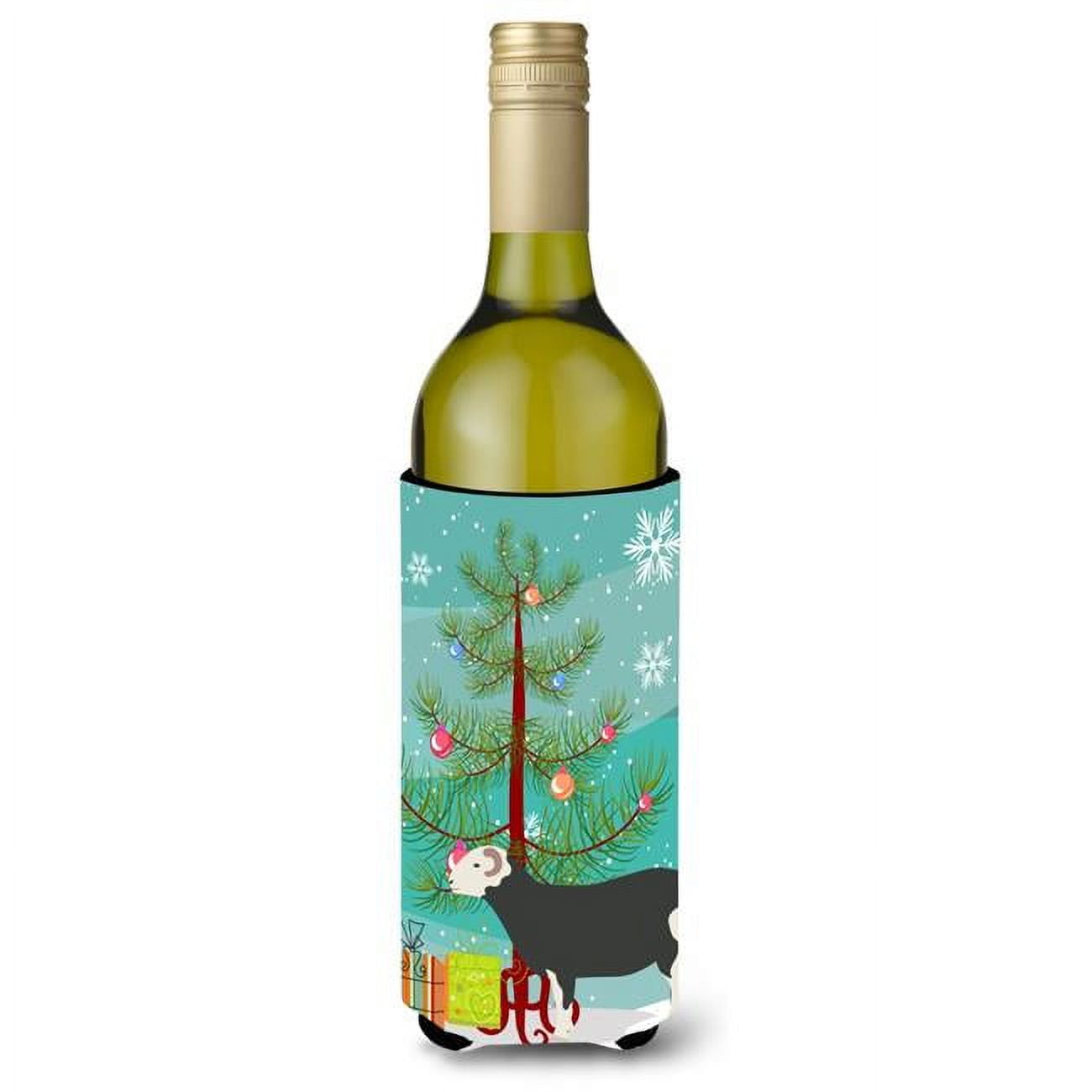 Picture of Carolines Treasures BB9337LITERK Herwick Sheep Christmas Wine Bottle Beverge Insulator Hugger