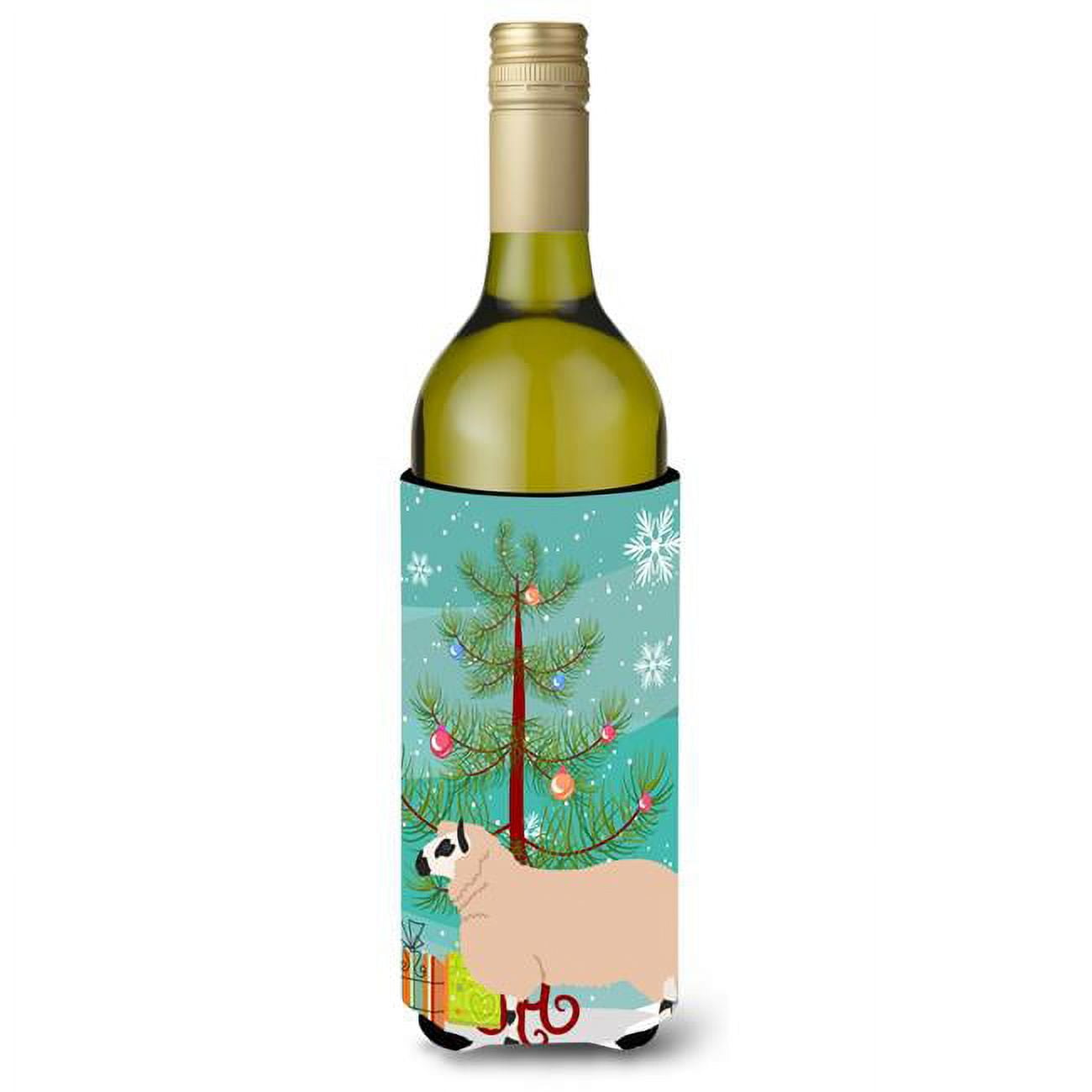 Picture of Carolines Treasures BB9346LITERK Kerry Hill Sheep Christmas Wine Bottle Beverge Insulator Hugger