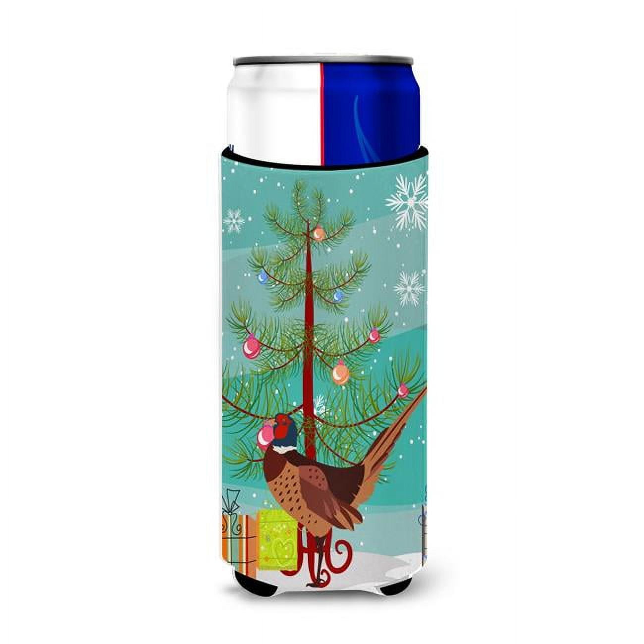 Ring-Necked Common Pheasant Christmas Michelob Ultra Hugger for Slim Cans