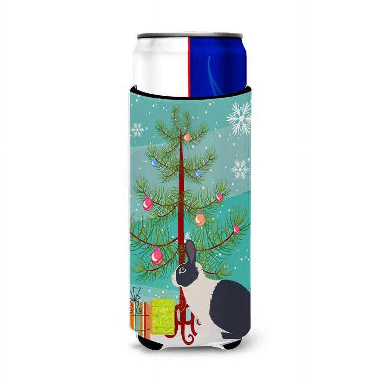 Dutch Rabbit Christmas Michelob Ultra Hugger for Slim Cans