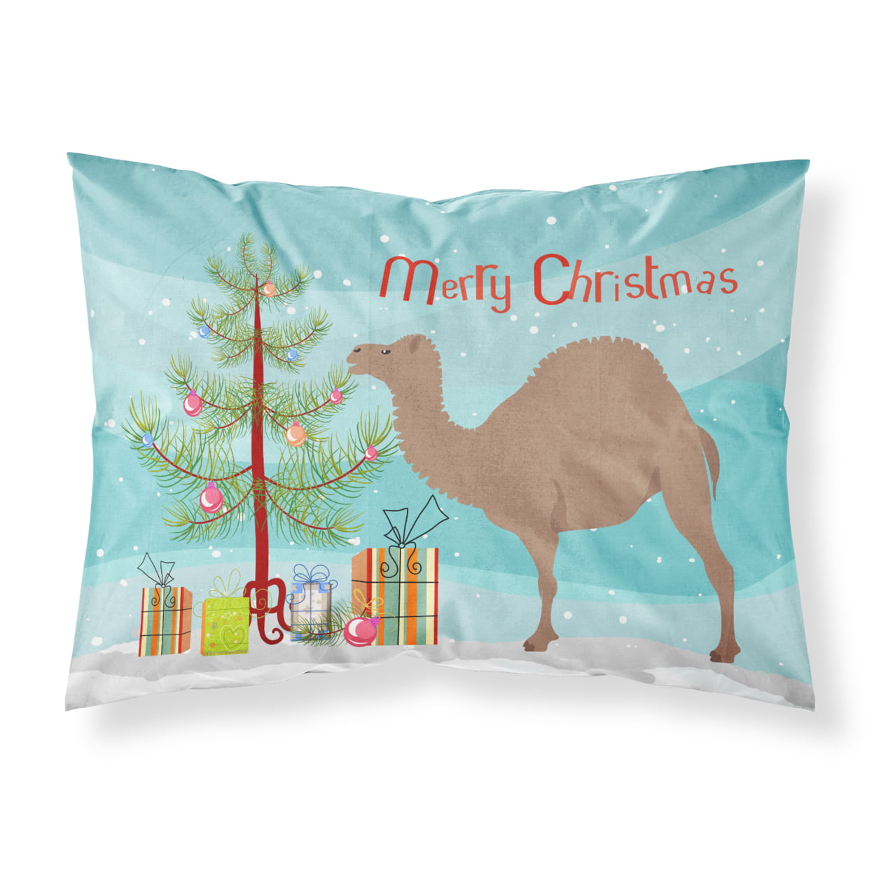 F1 Hybrid Camel Christmas Fabric Standard Pillowcase