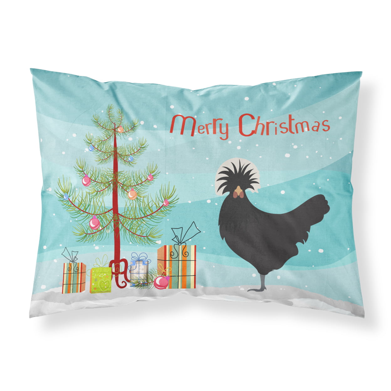 Polish Poland Chicken Christmas Fabric Standard Pillowcase