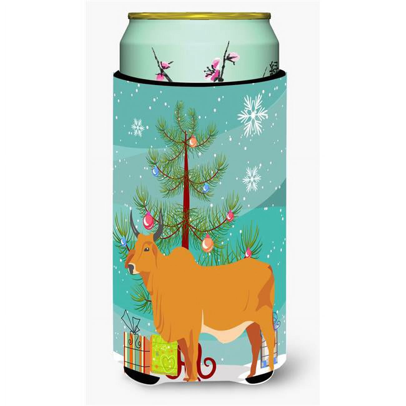 Zebu Indicine Cow Christmas Tall Boy Beverage Insulator Hugger