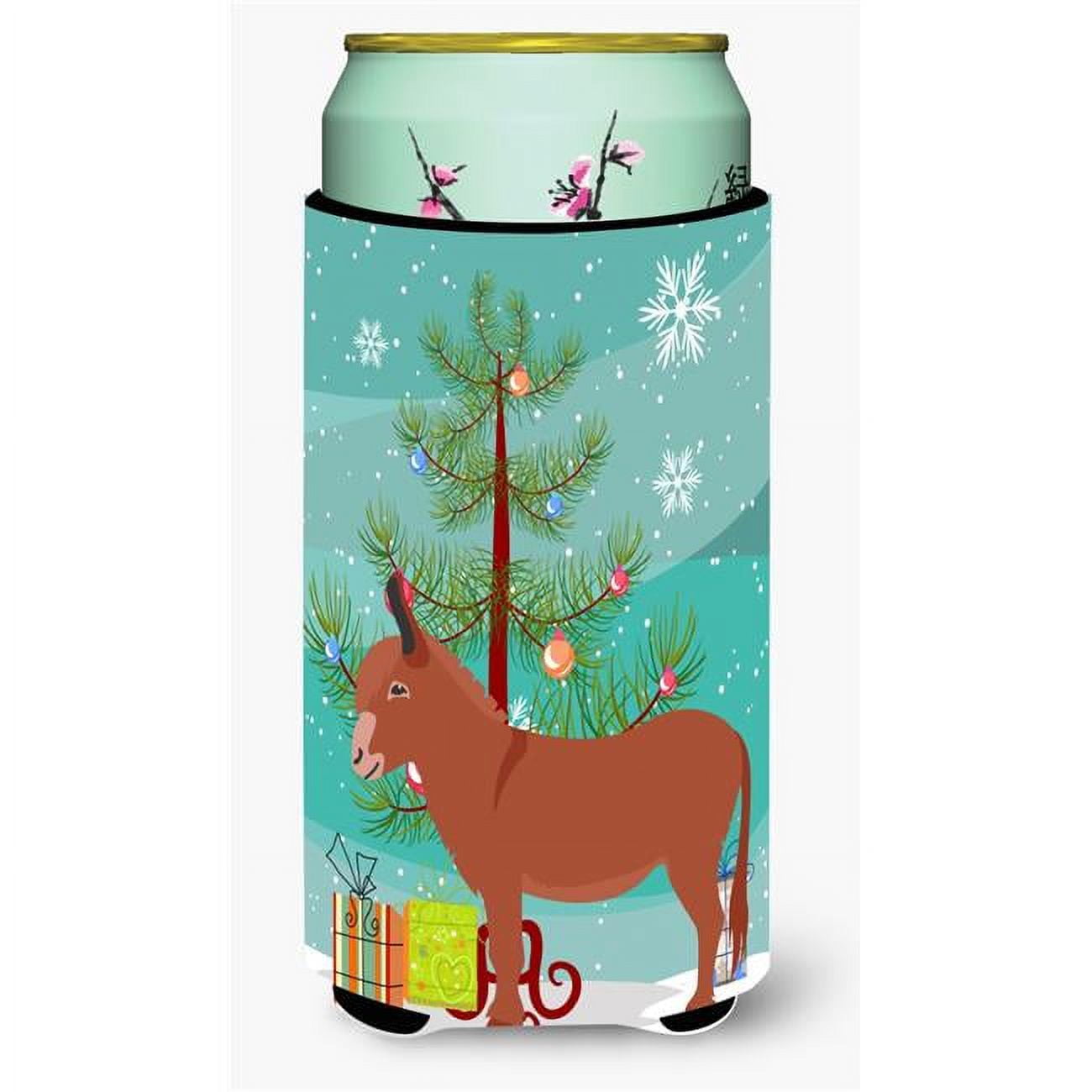Irish Donkey Christmas Tall Boy Beverage Insulator Hugger