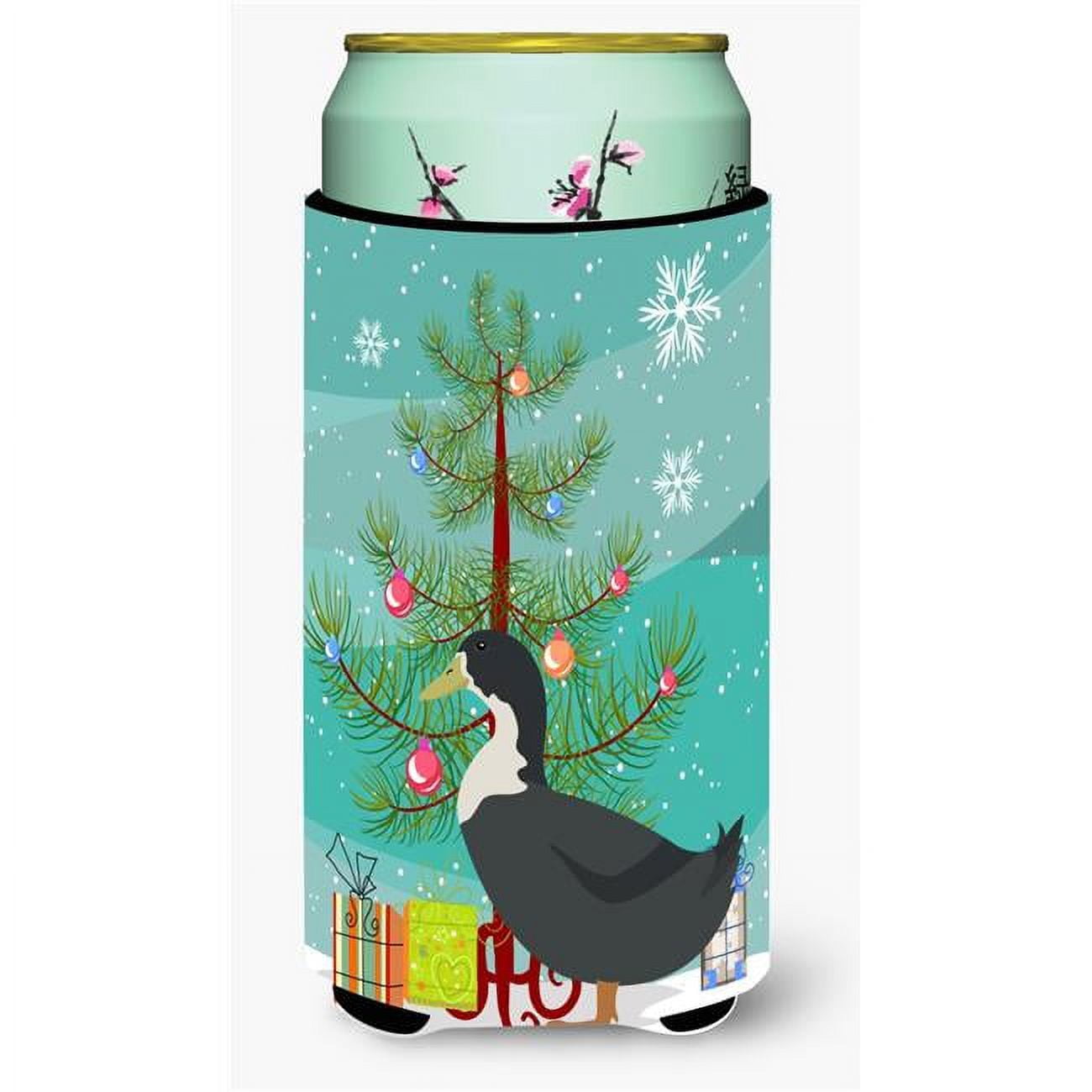 Blue Swedish Duck Christmas Tall Boys Beverage Insulator Hugger