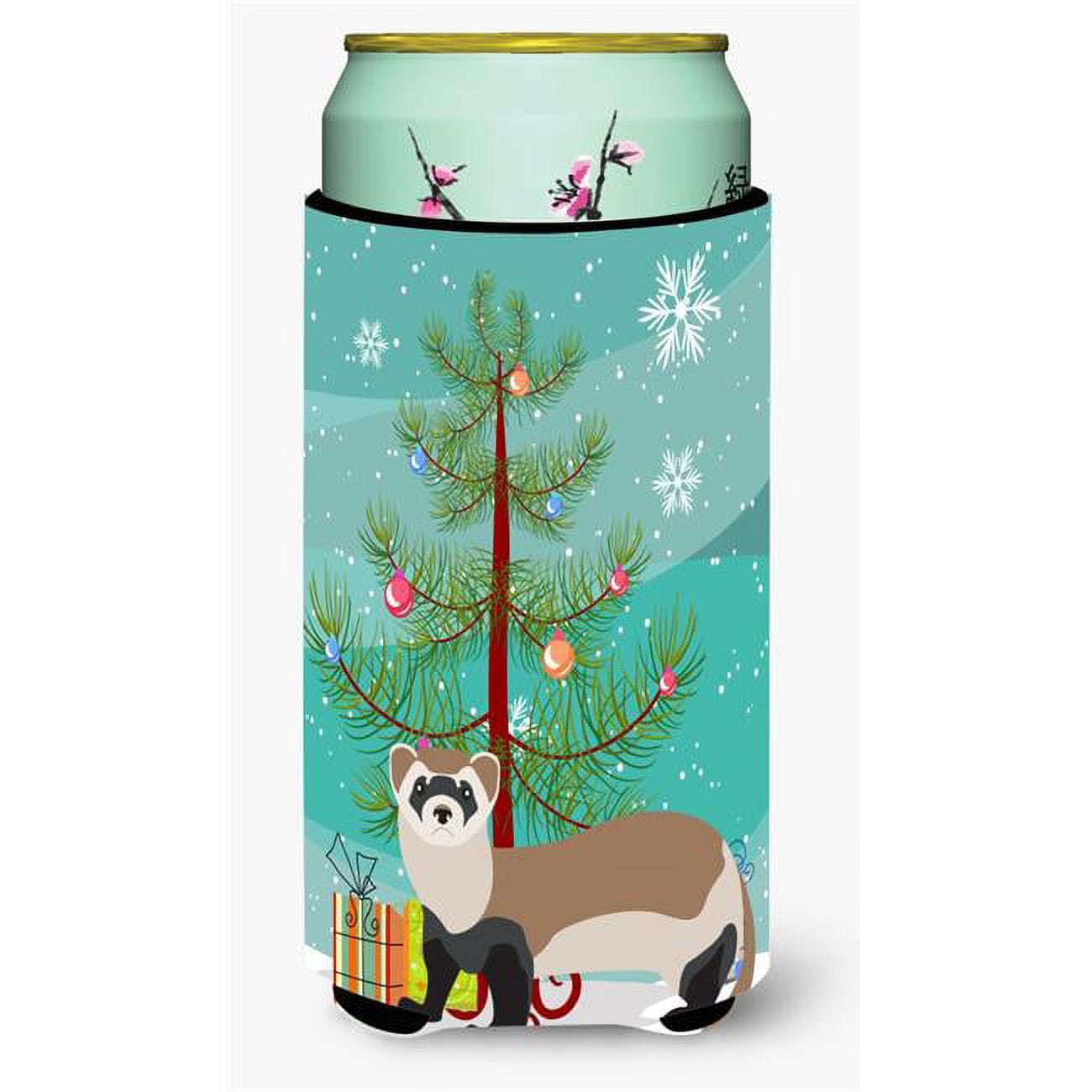 Ferret Christmas Tall Boys Beverage Insulator Hugger