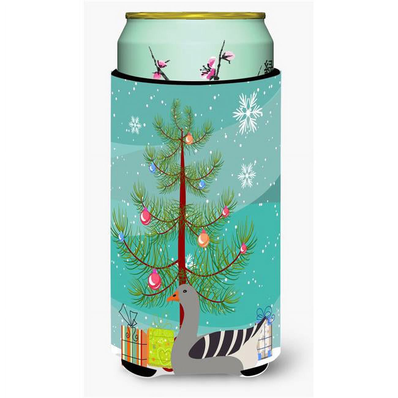 Pilgrim Goose Christmas Tall Boys Beverage Insulator Hugger