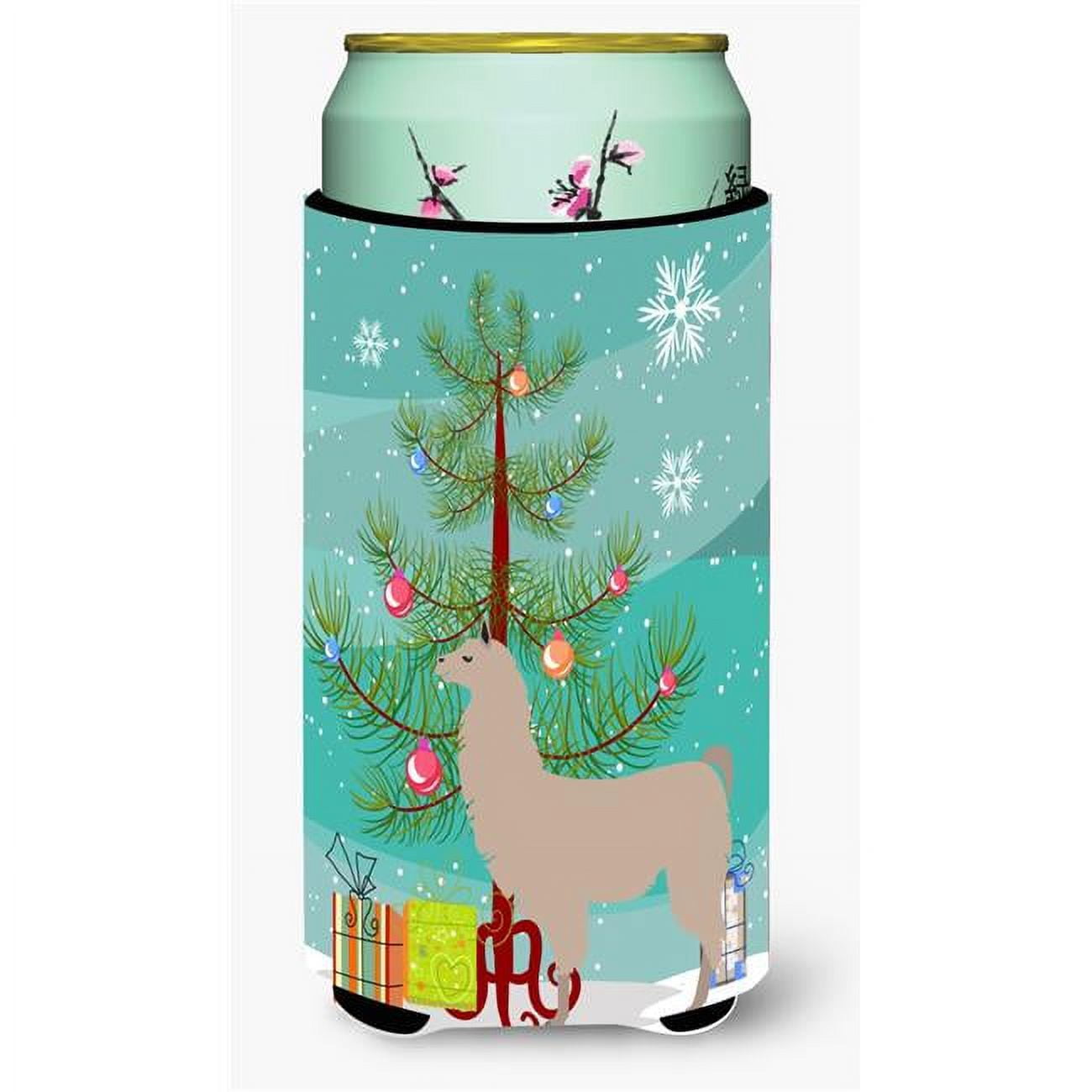 Llama Christmas Tall Boys Beverage Insulator Hugger