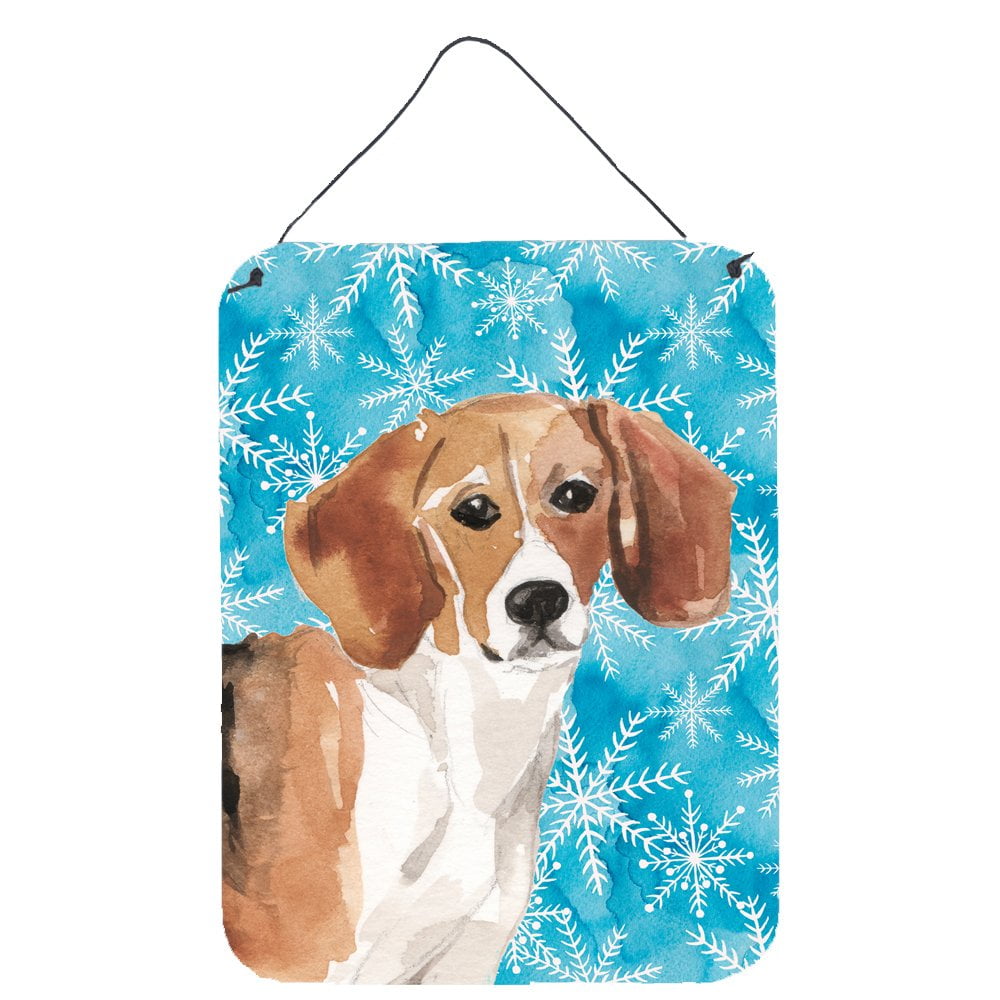 Beagle Winter Wall or Door Hanging Prints