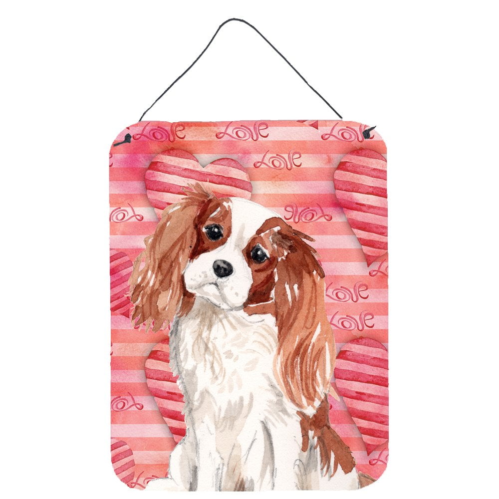 Picture of Carolines Treasures BB9463DS1216 Blenheim Cavalier Spaniel Love Wall or Door Hanging Prints
