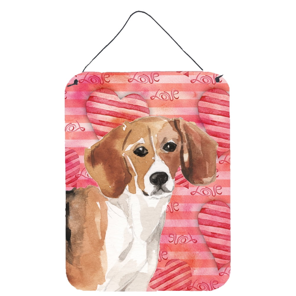 Picture of Carolines Treasures BB9474DS1216 Beagle Love Wall or Door Hanging Prints