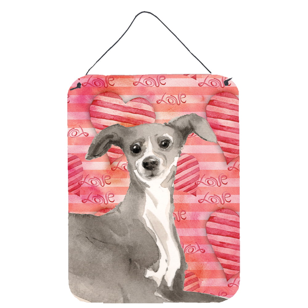 Picture of Carolines Treasures BB9492DS1216 Italian Greyhound Love Wall or Door Hanging Prints
