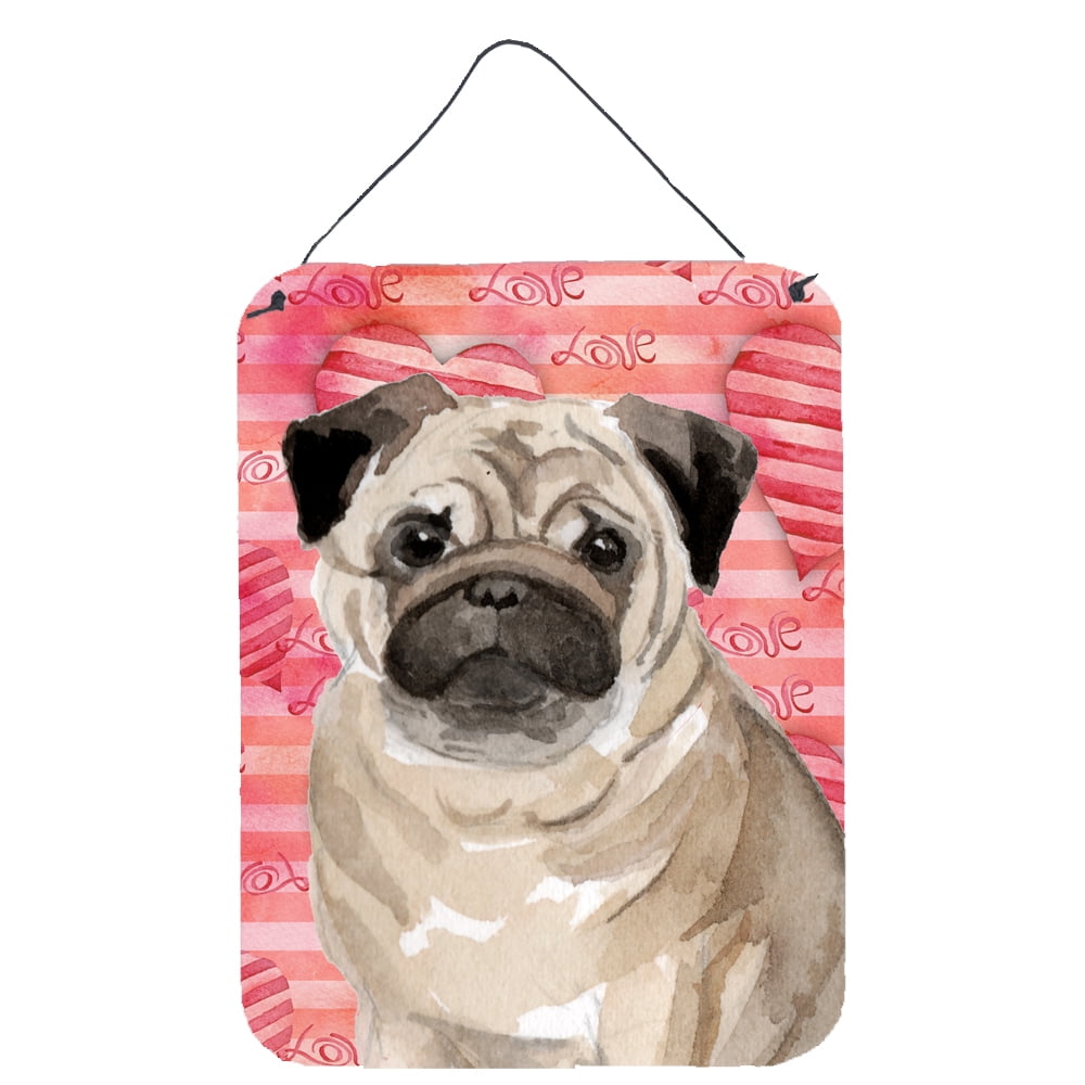 Fawn Pug Love Wall or Door Hanging Prints