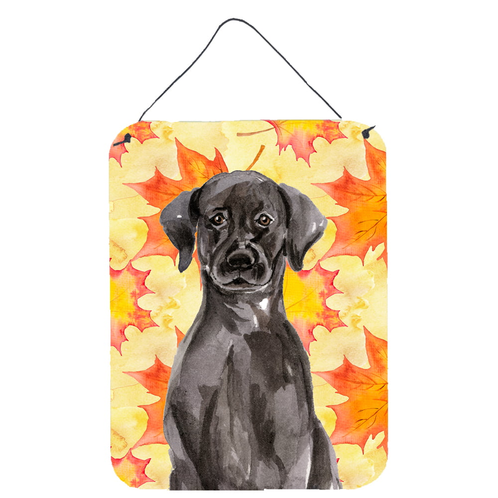 Black & Labrador Fall Wall or Door Hanging Prints