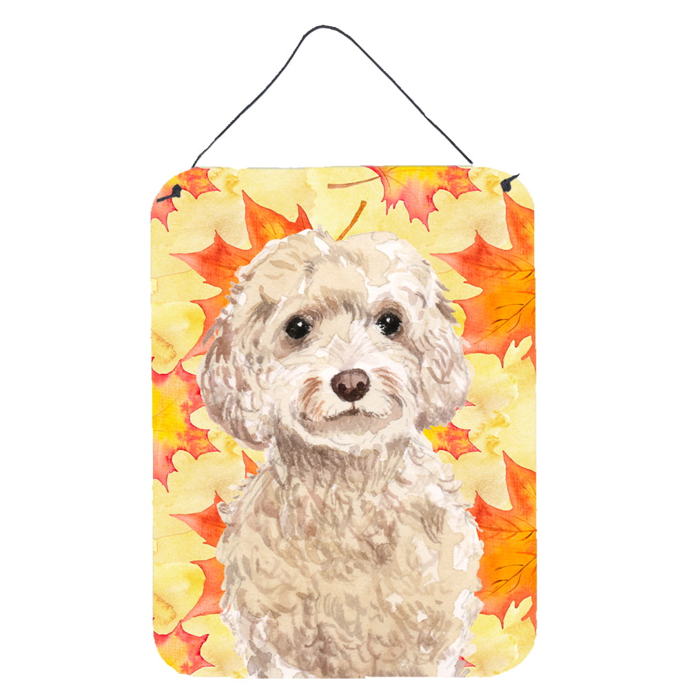 BB9515DS1216 Champagne Cockapoo Fall Wall or Door Hanging Prints