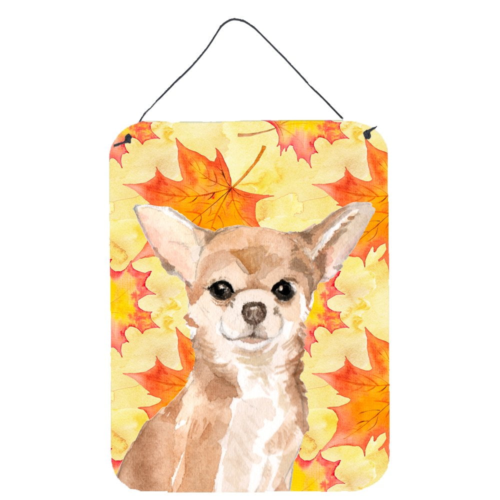 Picture of Carolines Treasures BB9516DS1216 Chihuahua Fall Wall or Door Hanging Prints