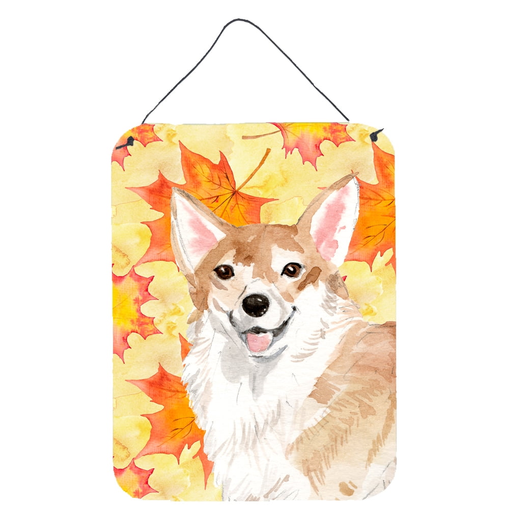 Picture of Carolines Treasures BB9519DS1216 Corgi Fall Wall or Door Hanging Prints