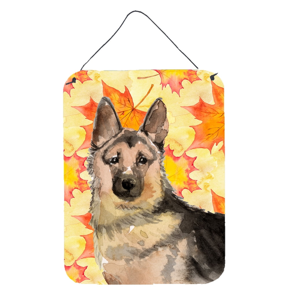 Picture of Carolines Treasures BB9523DS1216 German Shepherd Fall Wall or Door Hanging Prints