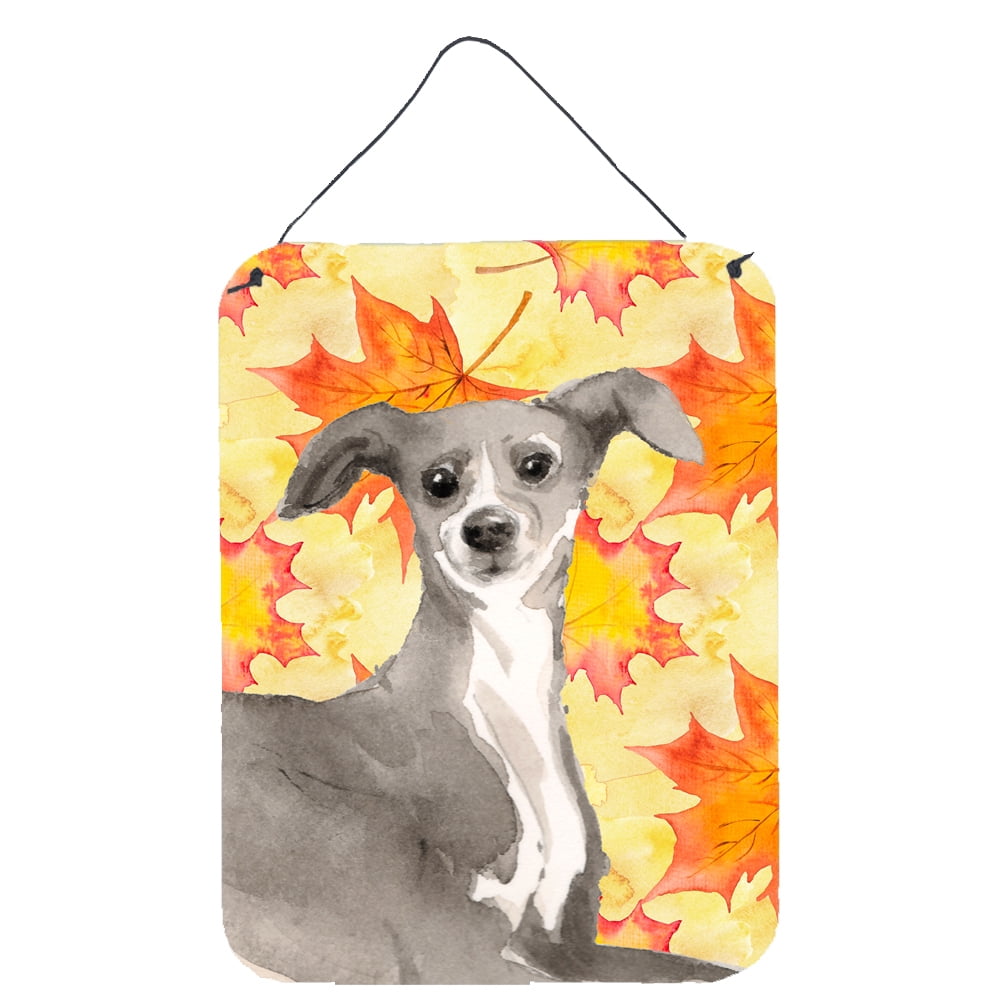 Italian Greyhound Fall Wall or Door Hanging Prints