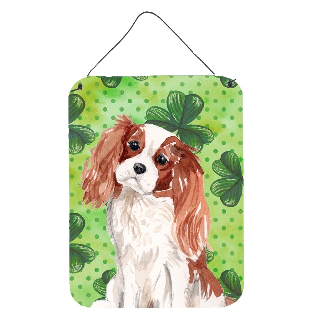 Picture of Carolines Treasures BB9533DS1216 Blenheim Cavalier Spaniel St. Patricks Wall or Door Hanging Prints